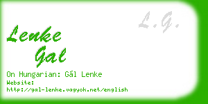 lenke gal business card